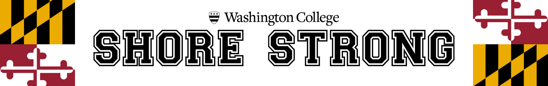 shore strong header with washington college logo